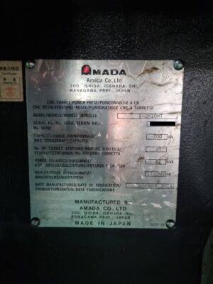 AMADA EM-2510NT 2014